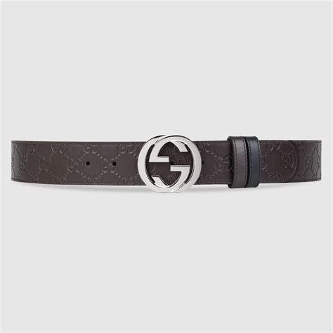 gucci signature belt men|reversible Gucci signature belt.